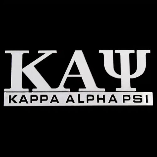 G1485 KAPPA ALPHA PSI CHROME CUT OUT CAR EMBLEM 325