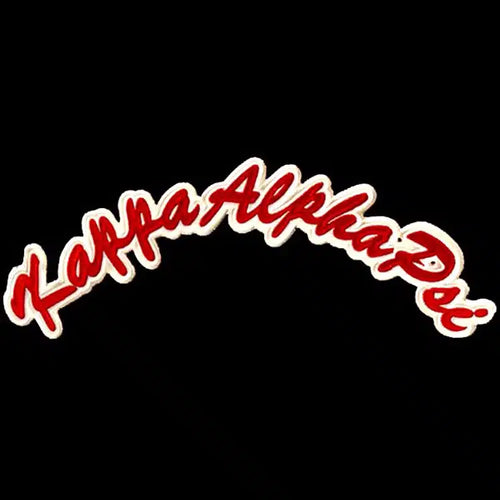 G1775-KAPPA ALPHA PSI Rocker Emblem R_W W_Heat Seal Backing 395