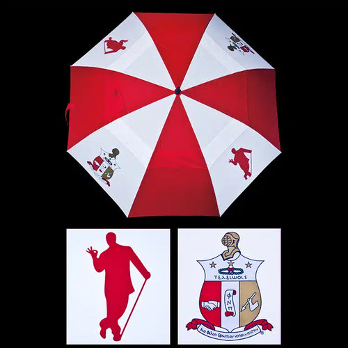 G3205-KAPPA ALPHA PSI 30 INCH WIND RESISTANT AUTO OPEN UMBRELLA 1150