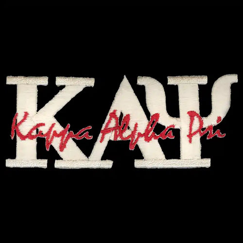 G426-KAPPA ALPHA PSI 1 3_8″T Cream Signature Emblem W_Heat Seal Backing 225