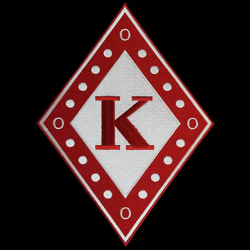 G431-KAPPA ALPHA PSI 10 1_2″T Diamond Emblem W_Heat Seal Backing 1000