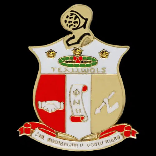 G990-KAPPA ALPHA PSI 1 INCH SHIELD PIN WITH STONES 250