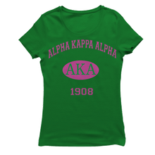 Load image into Gallery viewer, Alpha Kappa Alpha COLLEGIATE T-shirt