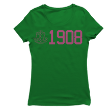 Load image into Gallery viewer, Alpha Kappa Alpha CREST YEAR HORIZONTAL T-shirt