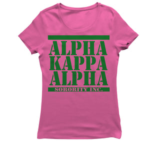 Alpha Kappa Alpha ARMY STACKED T-shirt