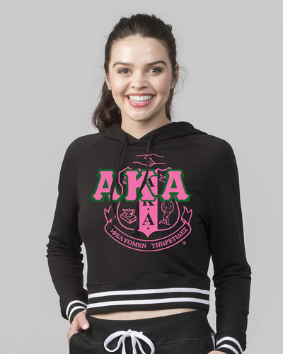 Alpha Kappa Alpha Crop with Stripes