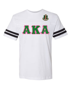 Alpha Kappa Alpha Football Fine Jersey Tee