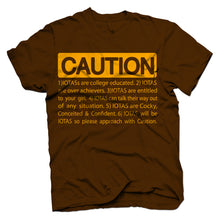 Load image into Gallery viewer, Iota Phi Theta CAUTION T-shirt