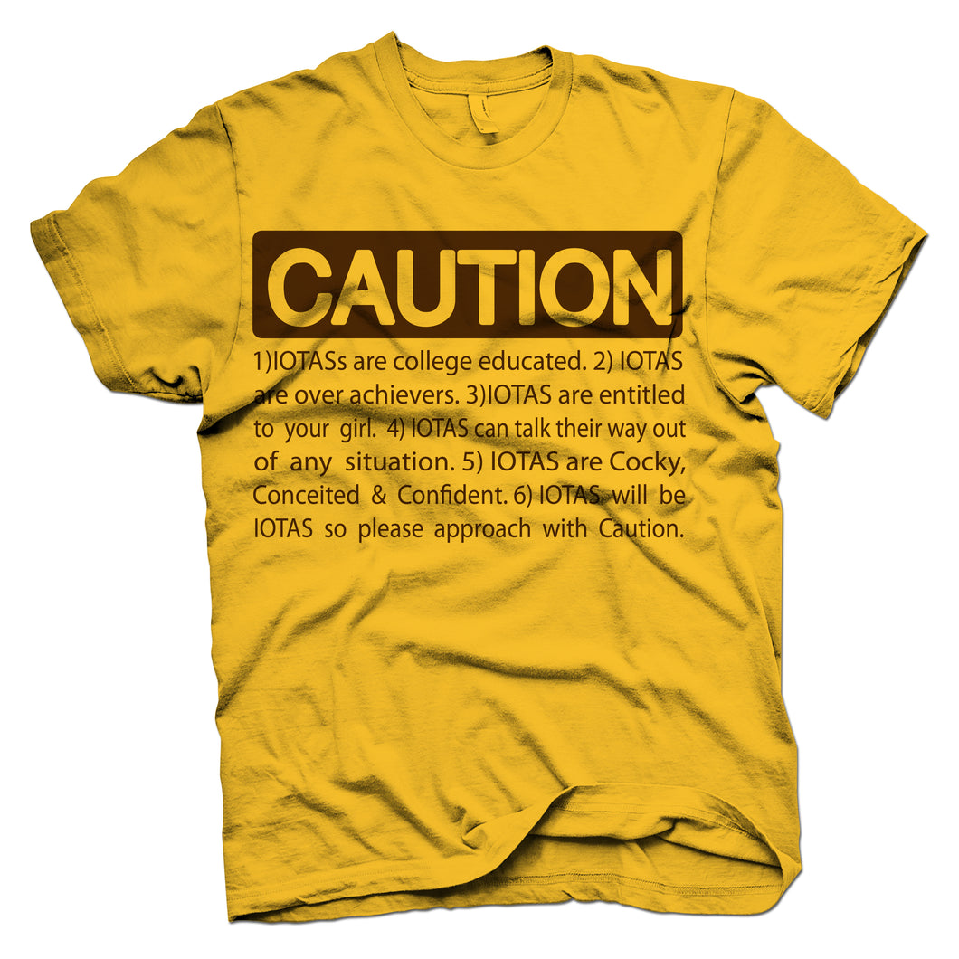 Iota Phi Theta CAUTION T-shirt