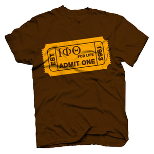 Iota Phi Theta ADMIT ONE T-shirt