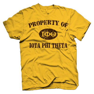 Iota Phi Theta PROPERTY OF VINTAGE T-shirt