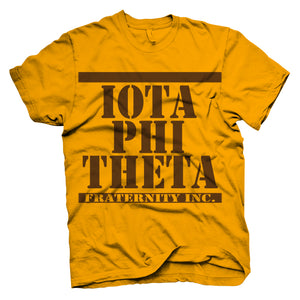 Iota Phi Theta ARMY STACKED T-shirt