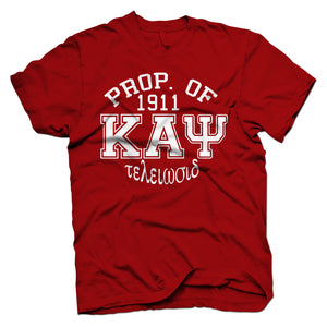 Kappa Alpha Psi PROPERTY OF VARSITY T-shirt