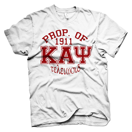 Kappa Alpha Psi PROPERTY OF VARSITY T-shirt