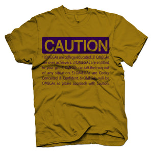 Omega Psi Phi CAUTION T-shirt