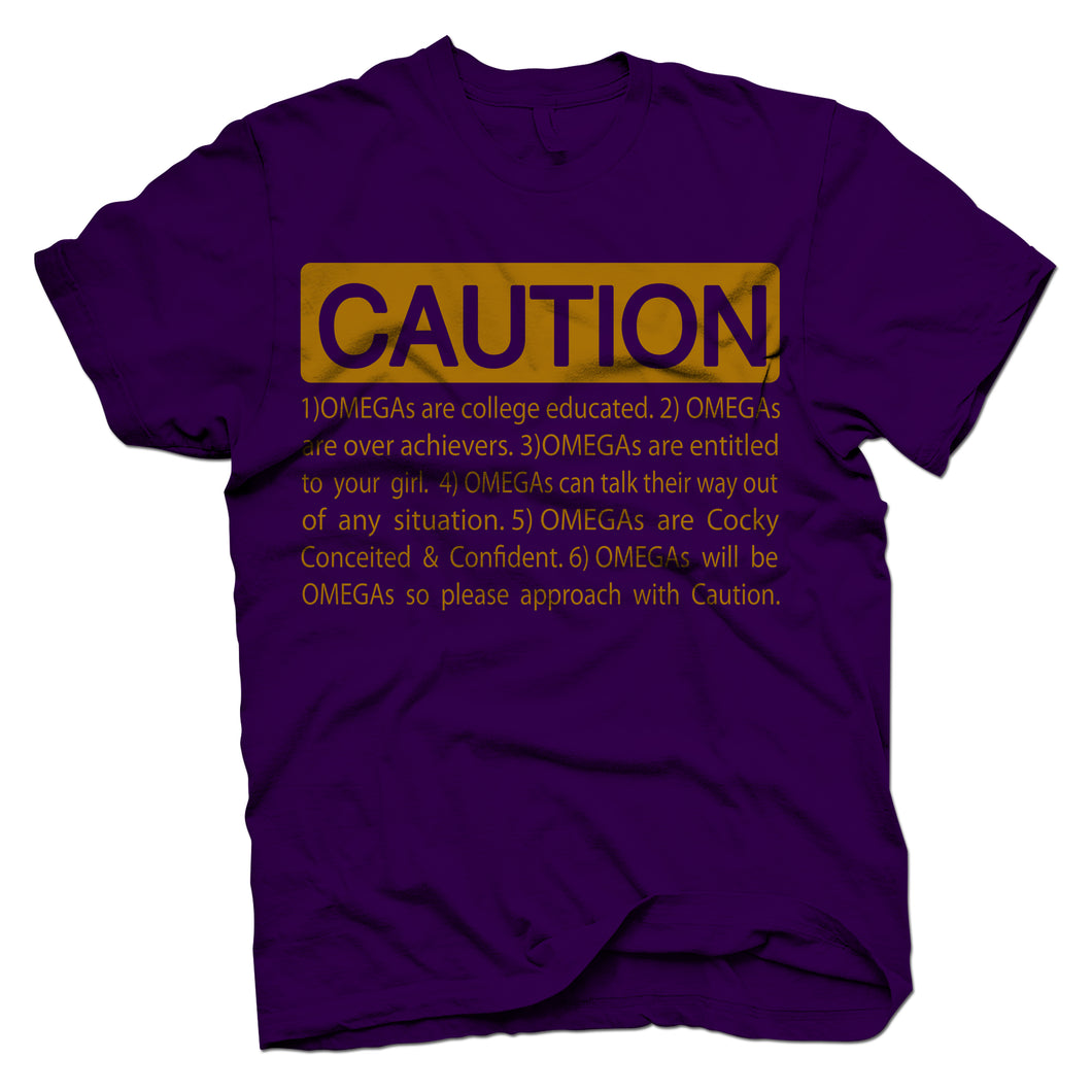 Omega Psi Phi CAUTION T-shirt