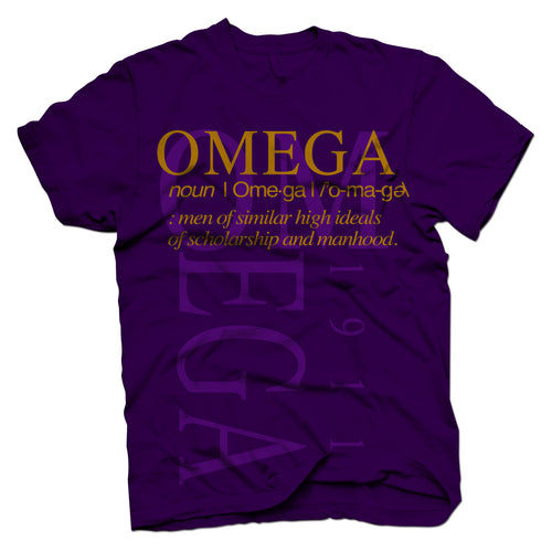 Omega Psi Phi Definition T-shirt