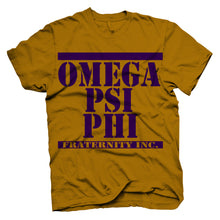 Load image into Gallery viewer, Omega Psi Phi ARMY STACKED T-shirt