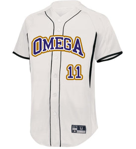 Omega Psi Phi Grizzly-Game7 Baseball Jersey