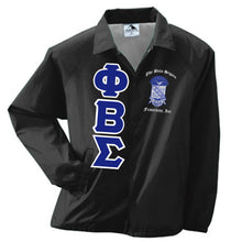 Load image into Gallery viewer, Phi Beta Sigma Crossing Jacket Crest&amp;Letters