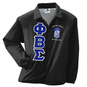 Phi Beta Sigma Crossing Jacket Crest&Letters