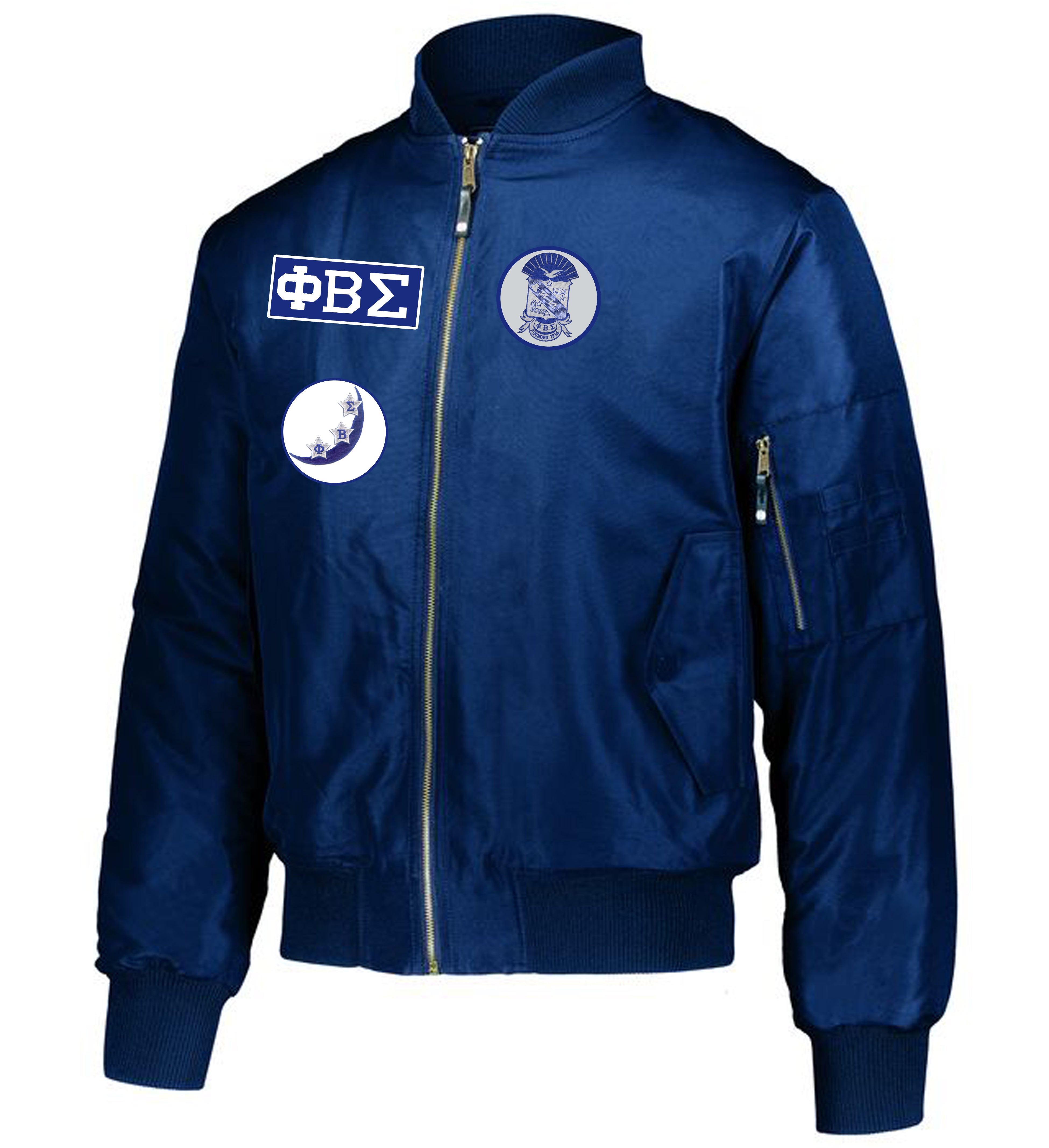 Phi beta sigma black bomber outlet jacket