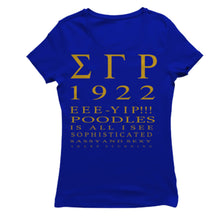 Load image into Gallery viewer, Sigma Gamma Rho ALL I SEE T-shirt