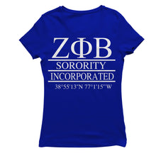 Load image into Gallery viewer, Zeta Phi Beta COORDINATES T-shirt