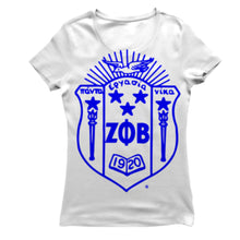 Load image into Gallery viewer, Zeta Phi Beta CREST T-shirt