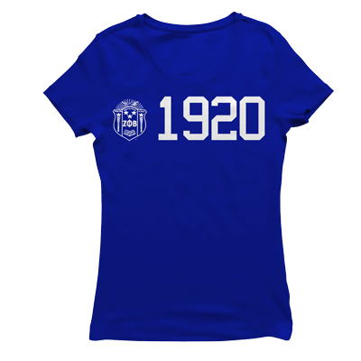Zeta Phi Beta CREST YEAR HORIZONTAL T-shirt
