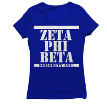 Load image into Gallery viewer, Zeta Phi Beta ARMY STACKED T-shirt