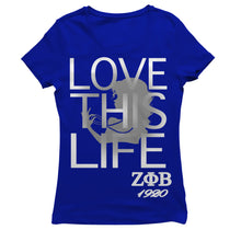 Load image into Gallery viewer, Zeta Phi Beta BOUT THIS LIFE T-shirt