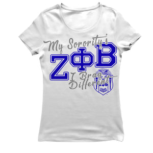 Zeta Phi Beta BRAG DIFFERENT T-shirt