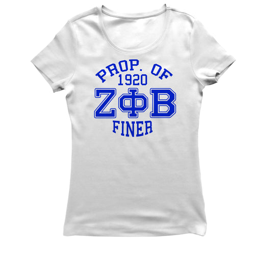 Zeta Phi Beta PROPERTY OF VARSITY T-shirt