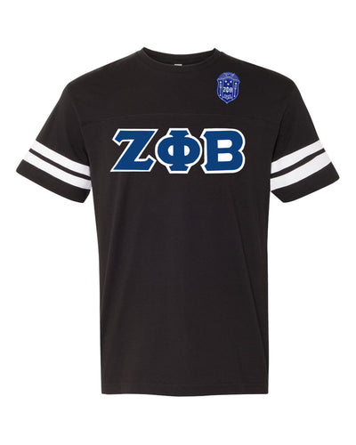 Zeta Phi Beta Football Fine Jersey Tee