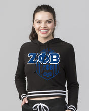 Load image into Gallery viewer, Zeta Phi Beta Crop with Stripes