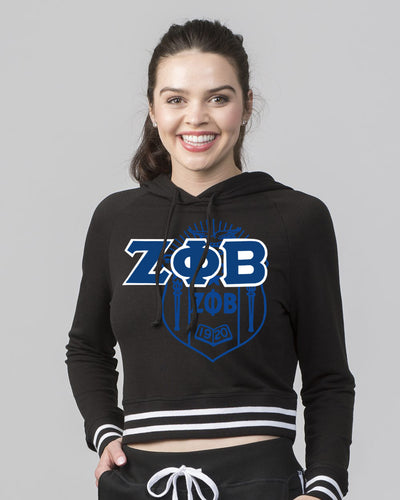 Zeta Phi Beta Crop with Stripes